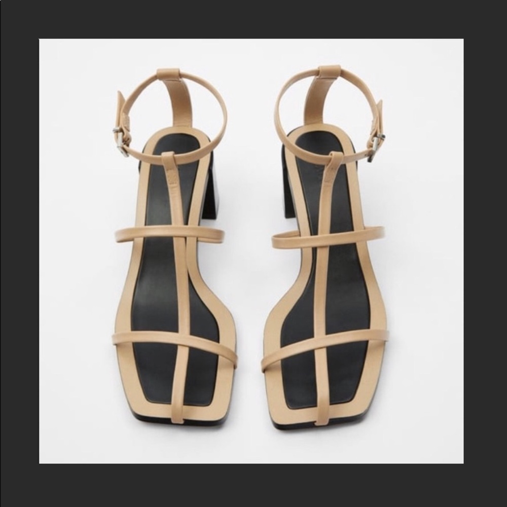 Zara | T-Strap | Leather Sandals |